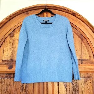 Ellen Tracy Soft Baby Blue Crew Neck Knit Sweater Long Sleeve 90’s Comfy